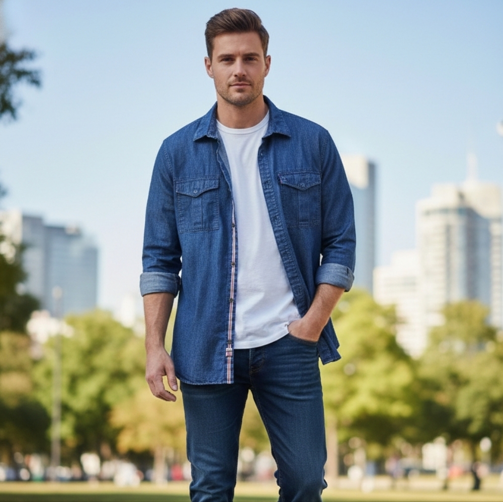 ​Banana Republic Heritage Collection Denim Shirt - XL - Tailored Slim Fit